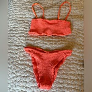 Hunza G Orange Two Piece
